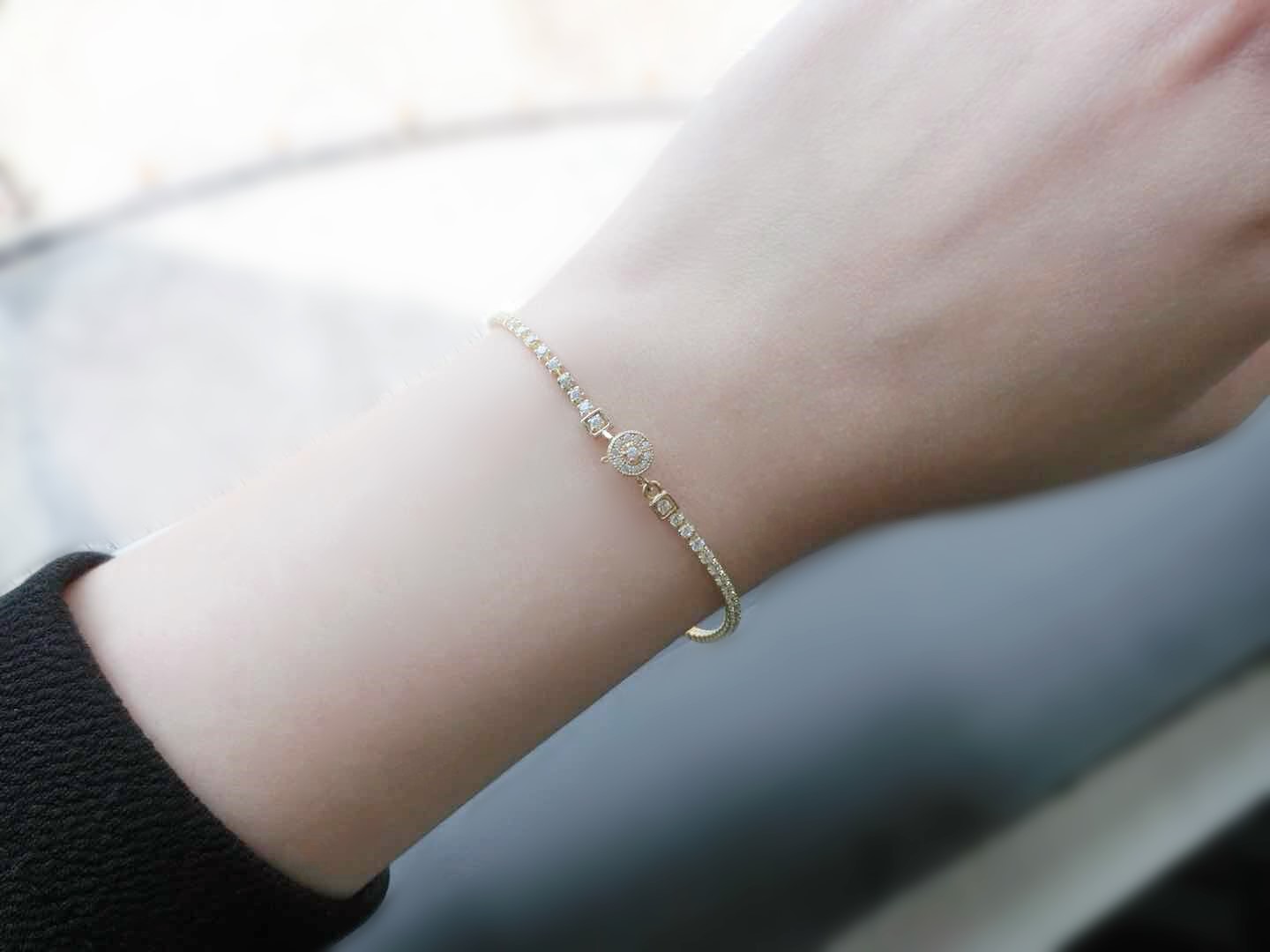 Diamond on sale bracelet simple