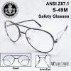 Gmonline31 Safety Glasses Guard S-49M Clear UV400 ANSI Z87.1