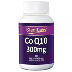 مكمل غذائي ستيم لابز Co Q10 سعة 300 ملي جرام ( 30 قطعة )