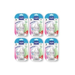 Japlo Komforter Anti Colic Nipple Blister Cards - L - (6 in 1)