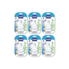 Japlo Deluxe Nipple - L (6 Blister Cards in 1)