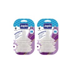 Japlo Naturalist Nipple M - 2 Blister Cards In 1