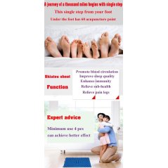 Gdeal 3pcs TPE Foot Massage Pad Toe Pressure Plate