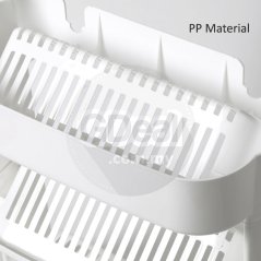 Gdeal GTE European Style Simple Three Layer Inclined Anti Water Accumulation Wall Hanging Kitchen Bathroom Storage Rack