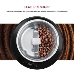 Gdeal 300W Electric Coffee Mill Grinder Beans Spices Nuts Grinding Machine Stainless Steel Blade (SJ711)