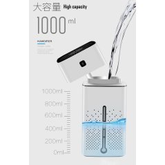 Gdeal LED 7 Colors Air Humidifier Purifier Ultrasonic Mist USB 1000ml