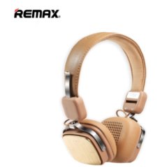 Remax Leather AUX 200HB Wireless Bluetooth Headset RB-200HB (Khaki)