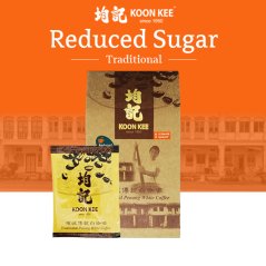 KOON KEE Reduced Sugar Original Flavour Premium Traditional White Coffee (32g x 15 sachets)