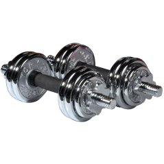 Gdeal Fitnessing Weight 15kg Spinlock Chrome Adjustable Dumbbell With Soft Grip Handle Set