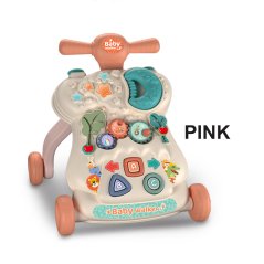 Gdeal Three In One Baby Push Walker Scooter Anti Rollover Newborn Early Learning Game Board