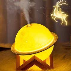 Moon Light Humidifier USB Night Light Bedroom Desktop Planet Light Air Purifier