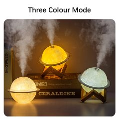 Moon Light Humidifier USB Night Light Bedroom Desktop Planet Light Air Purifier