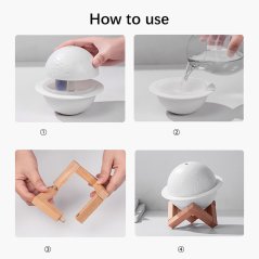 Moon Light Humidifier USB Night Light Bedroom Desktop Planet Light Air Purifier