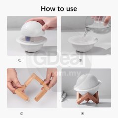 Moon Light Humidifier USB Night Light Bedroom Desktop Planet Light Air Purifier