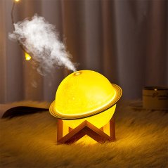 Moon Light Humidifier USB Night Light Bedroom Desktop Planet Light Air Purifier