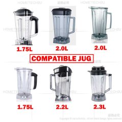 Hometech2u Heavy Duty Commercial Blender Jug Blade Ice Crusher Knife Replacement Blender spare parts for 767 series Innofood The Baker TM-767
