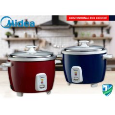 MIDEA 1.0L 1.8L Conventional Rice Cooker MR-GM10SDA-R (Blue - Red)