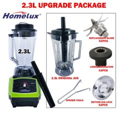 Hometech2u Homelux Commercial Blender Heavy Duty Blender 1500Watt HCB-1500 HCB-1100 Ice Blender