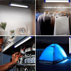 50W 80W LED Lithium Light Tube Rechargeable Tube Lamp Pasar Malam
