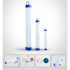 50W 80W LED Lithium Light Tube Rechargeable Tube Lamp Pasar Malam