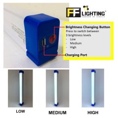 50W 80W LED Lithium Light Tube Rechargeable Tube Lamp Pasar Malam