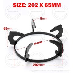 Hometech2u Gas Stove Stand Cooker hob Stand Wok Burner Stand Holder Kaki Dapur Gas Masak