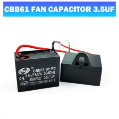 Hometech2u Fan Capasitor Motor Capacitor CBB61 1uf 1.2uf 1.5uf 1.8UF 2uf 2.5uf 3uf 3.5uf 4uf 4.5uf 5uf 6uf 8uf 10uf 12UF 14UF 16UF