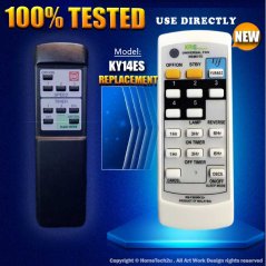 Hometech2u KDK Ceiling Fan Remote Control KY14ES,F-MY14C5,MY14R1610ZN Replacement