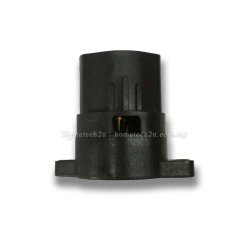 Hometech2u Festoon Pin Bulb Wedge Holder Type BC B22 (Black)