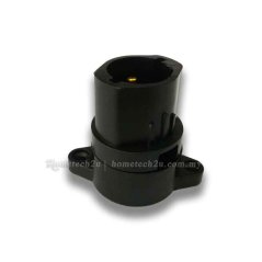 Hometech2u Festoon Pin Bulb Wedge Holder Type BC B22 (Black)