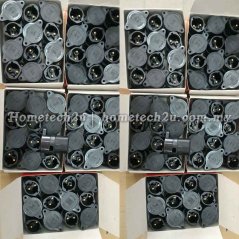 Hometech2u Festoon Pin Bulb Wedge Holder Type BC B22 (Black)