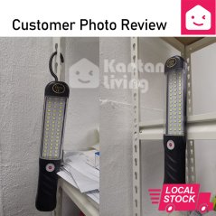 Jomz Rechargeable LED Work Light Lamp Container Magnet Lampu with Hook