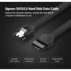 Ugreen 6.0 GBPS Sata III 3.0 Black Cable - 50CM