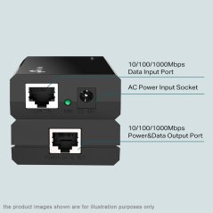 تي بي لينك محول حاقن PoE أحادي المنفذ طراز TL-POE150S