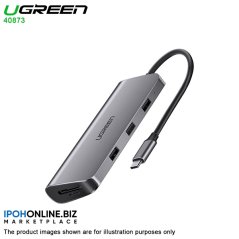 Ugreen 40873 100W 5 GBPS USB HUB USB-C TO HDMI/VGA Card Reader
