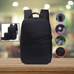 Gdeal 3 In 1 Large Capacity Backpack USB Charging Business Computer Bag Leisure School Bag