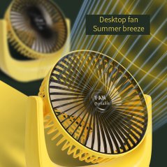 Gdeal Desktop Mini Fan Portable USB Circulating Fan Home Dormitory Windy Electric Table Fan