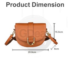 Gdeal Women Bag Korean Style Fashion Single Shoulder Messenger Bag Western Style Saddle Bag