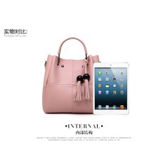 Gdeal 3 In 1 Fashion Plain Bag Women Pu Leather Elegant Handbag Wallet Purse Card Holder Set