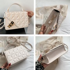 Gdeal Women Plain Color Small Bag Fashion Messenger Bag Western Style Diamond Simple Handbag