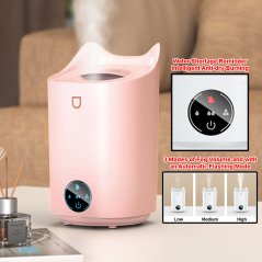 Smart Touch Large Capacity Dual Nozzle Humidifier 4L Humidifier Fog Aromatherapy