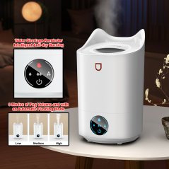 Smart Touch Large Capacity Dual Nozzle Humidifier 4L Humidifier Fog Aromatherapy