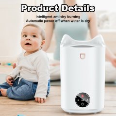Smart Touch Large Capacity Dual Nozzle Humidifier 4L Humidifier Fog Aromatherapy