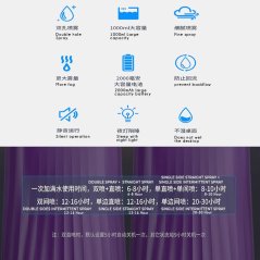 Household Double Spray 1L Humidifier Ultrasonic Atomization Aroma Diffuser