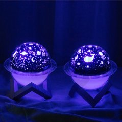 Moon Light Ocean and Sky Humidifier USB Night Light Rechargeable Bedroom Air Purifier