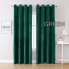 Gdeal GTE 1pcs Italian Velvet Blackout Curtain Solid Color Living Room Bedroom Shading Curtains Cloth (100cm x 250cm)