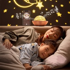 GTE Cartoon Starry Sky Projector LED Night Light Bedroom LED Light Lamp
