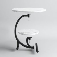 GTE Sofa Side Cabinet Simple Bedside Coffee Table Light Luxury Simple Round Table