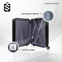 Gdeal SKY TRAVELLER SKY348 2-In-1 Premium Straight Stripes Luggage With Double Wheels (20Inch+24Inch)