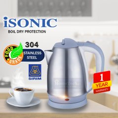 آي سونيك غلاية كهربائية من الستانلس ستيل طراز IJK-1803